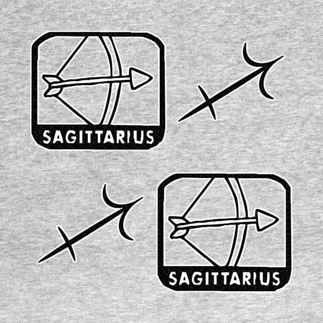 Sagittarius Birth Sign - Black by BurritoKitty